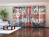 Set of 6 Panel Curtains British Flag
