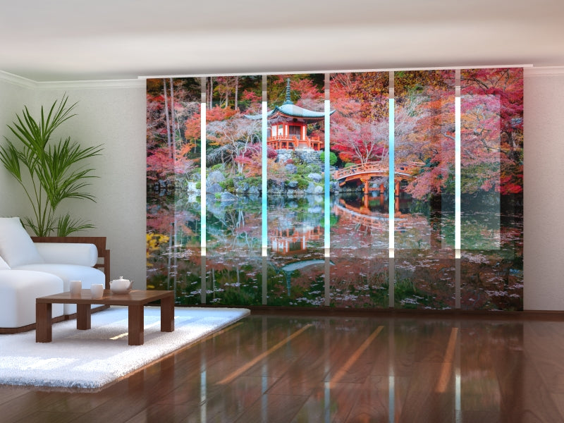 Juego de 6 Paneles de Cortinas Casa China