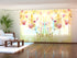 Set of 6 Panel Curtains Goldish Orchids