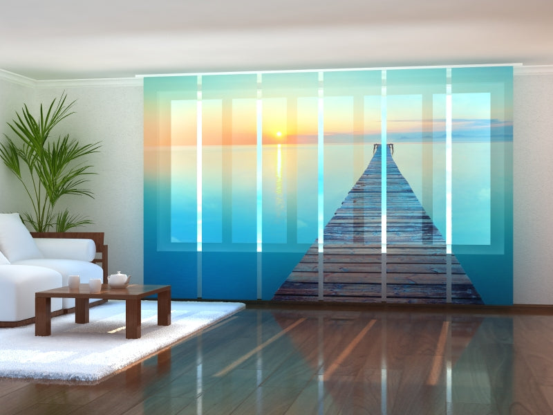 Set of 6 Panel Curtains Harmony Time