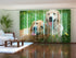 Set of 6 Panel Curtains Labradors Retrievers in the Meadow