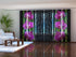 Set of 6 Panel Curtains Luxury Orchid