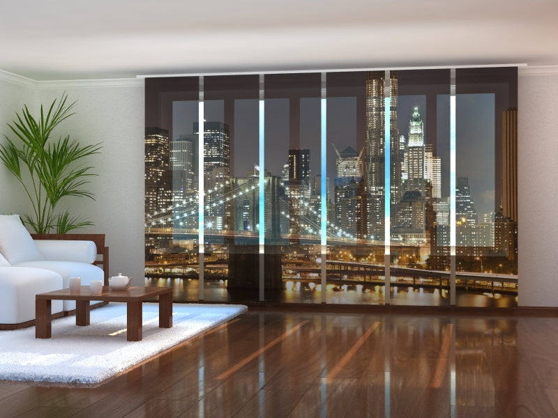 Set of 6 Panel Curtains Manhattan Bridge 4