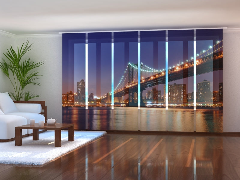 Set of 6 Panel Curtains  Manhattan Bridge 5
