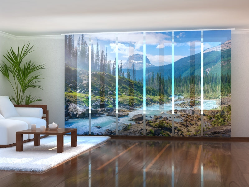 Set of 6 Panel Curtains Mistaya River