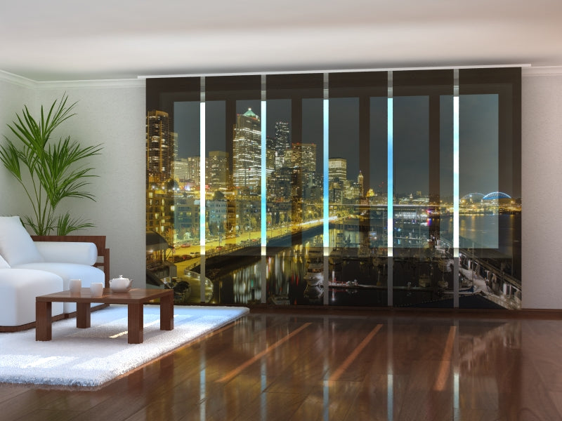 Set of 6 Panel Curtains New York