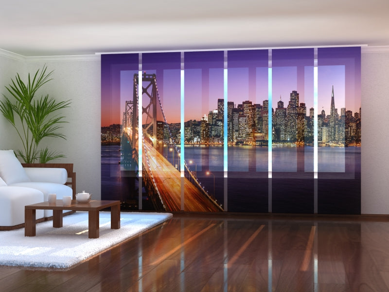 Set of 6 Panel Curtains San Francisco