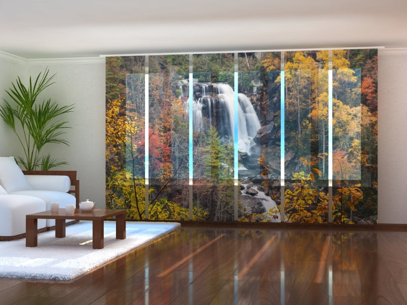 Juego de 6 paneles de cortinas Upper Whitewater Fall