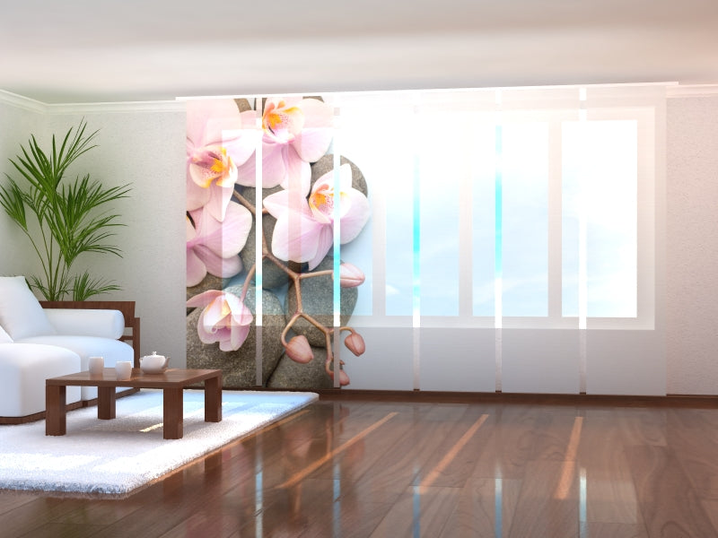 Juego de 6 Paneles de Cortina Viena Orquídea 2