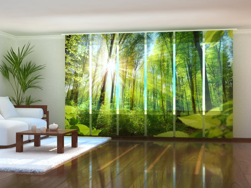 Lot de 6 Panneaux Rideaux Rayons Chauds