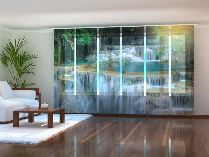 Juego de 6 cortinas de panel Cascada en Kanchaburi 2