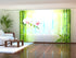 Set of 6 Panel Curtains White Orchid with Fresh Bamboo