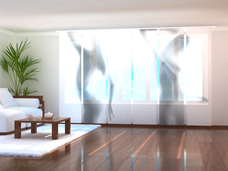 Set de 6 Paneles de Cortinas Sombras de Mujer