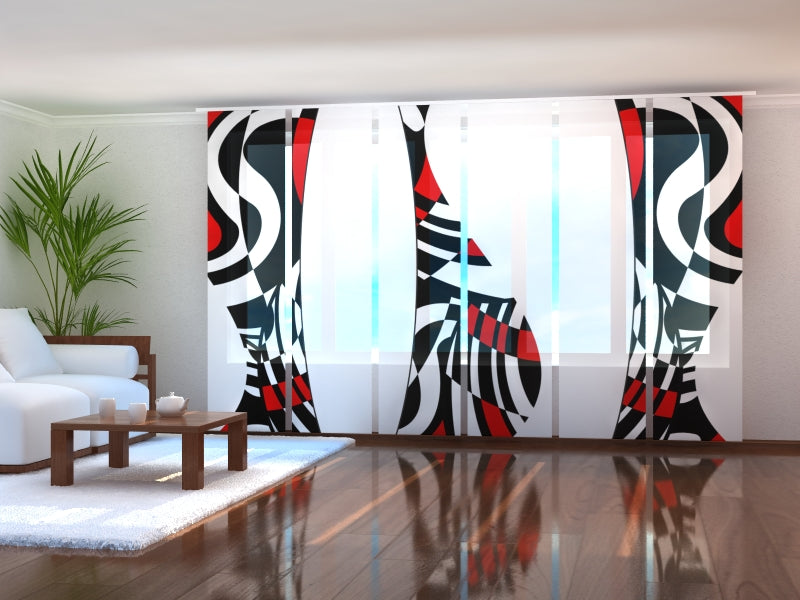 Rideau à panneaux coulissants Mosaïque abstraite