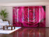 Sliding Panel Curtain Big Crimson Rose