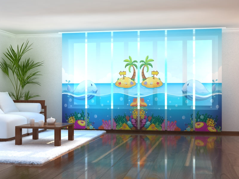 Rideau à Panneaux Coulissant Grande Baleine