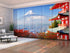 Lot de 8 Panneaux Rideaux Couleurs d'Automne au Japon