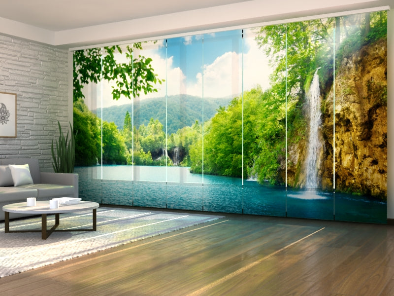 Set of 8 Panel Curtains Paradise Place 2