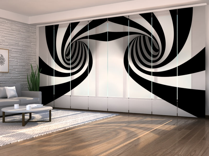 Set of 8 Panel Curtains Piano