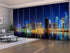 Set of 8 Panel Curtains View of Business bay of Dubai
