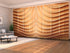 Set of 8 Panel Curtains Wood Abstract Waves