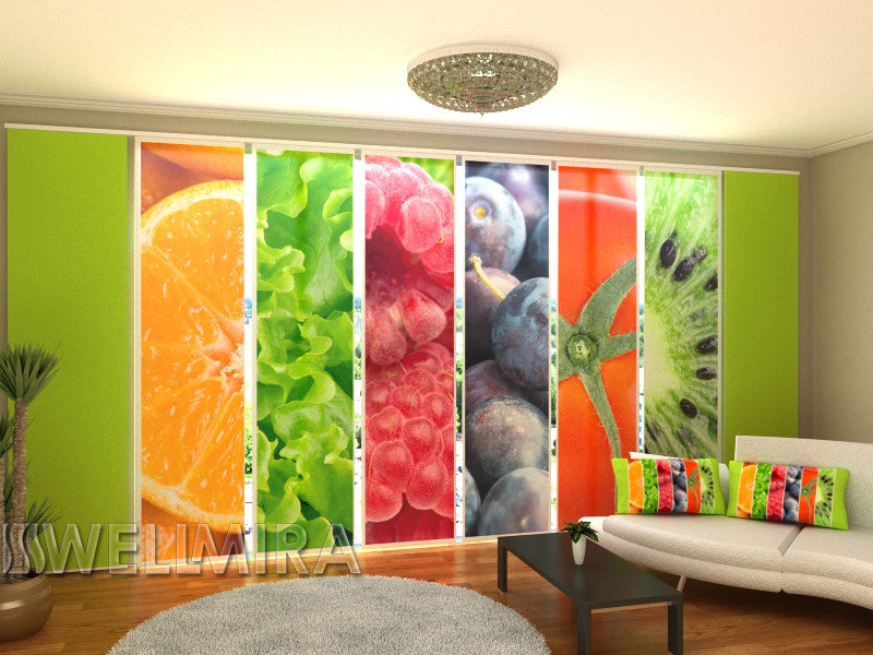 Set of 8 Panel Curtains Freshness - Wellmira