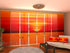Set of 8 Panel Curtains Orange sky - Wellmira