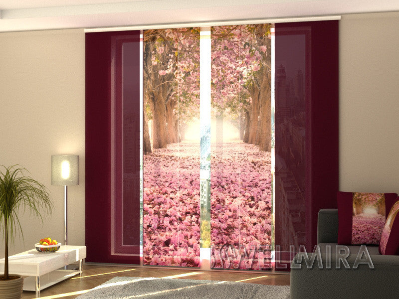 Sliding Panel Curtain Alley of Magnolias