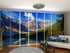 Set of 8 Panel Curtains Canadian Rockies - Wellmira