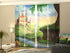 Set of 4 Panel Curtains Castle for Princess - Wellmira