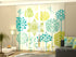 Set of 4 Panel Curtains Graphic Flowers - Wellmira