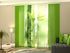 Set of 4 Panel Curtains Green Bamboo - Wellmira