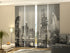 Set of 4 Panel Curtains Grey City - Wellmira