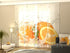 Set of 4 Panel Curtains Juicy Orange - Wellmira