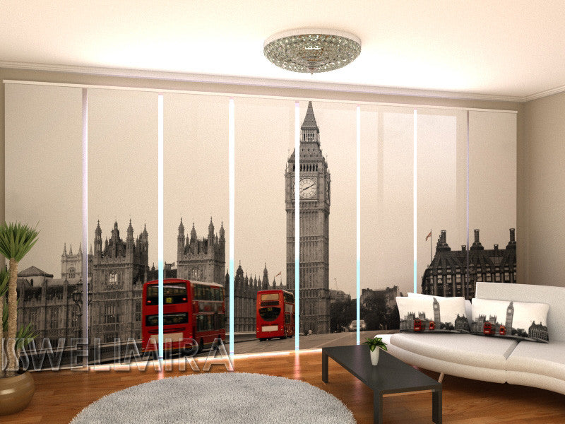 Set of 8 Panel Curtains Just London - Wellmira