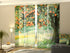 Set of 4 Panel Curtains Mandarin Tree - Wellmira