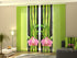Set of 4 Panel Curtains Orchids and Bamboo 3 - Wellmira