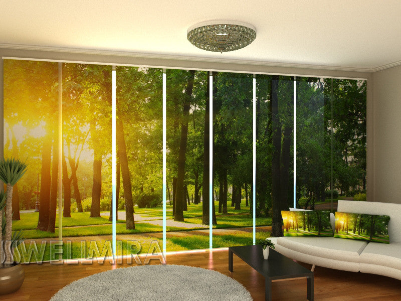 Set of 8 Panel Curtains Spring Park - Wellmira
