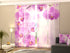 4-Panel Curtains Kit with 4-Track Rail, Starry orchid, Size: 60x270 cm