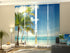 Set of 4 Panel Curtains Wonderful Palms - Wellmira