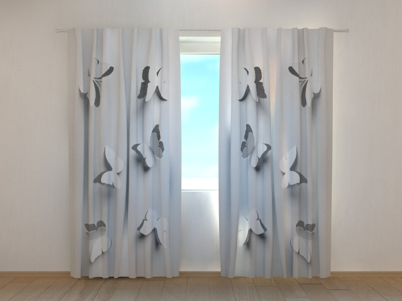 Photo Curtain Paper Butterflies