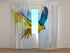 Photo Curtain Parrot"s Colorful Flying