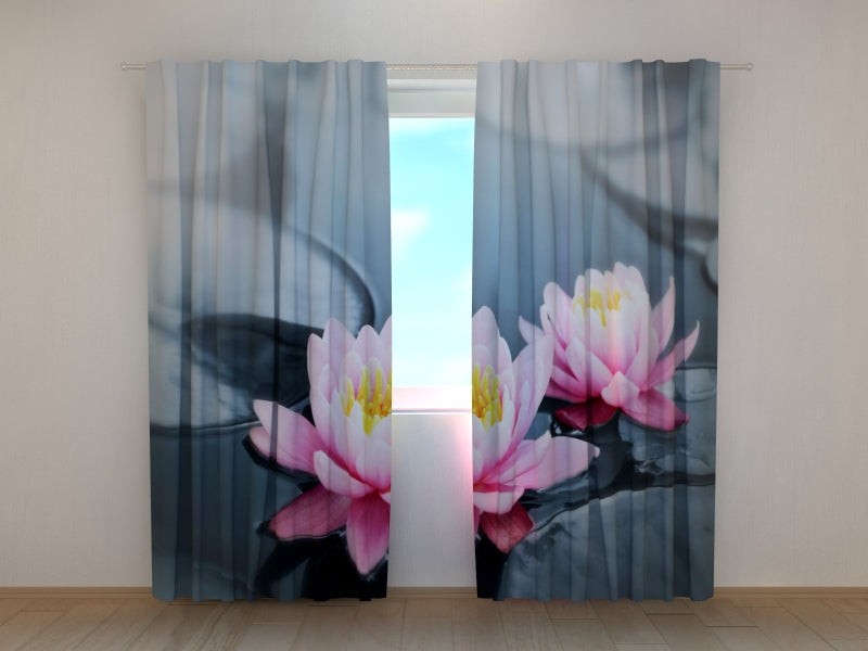 Photo Curtain Pink Lotus