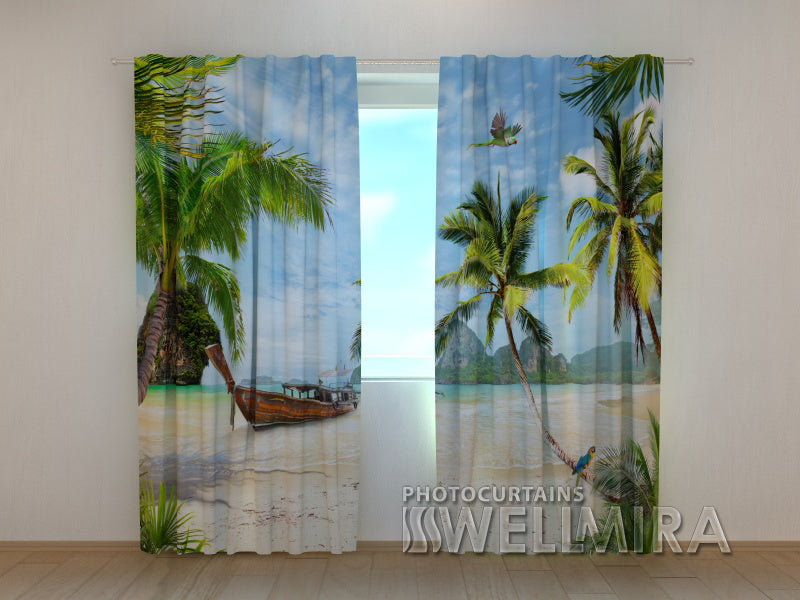 3D Curtain Pirates Island - Wellmira