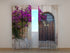 Photocurtain Purple Bush and Old Door - Wellmira