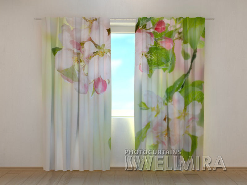 3D Curtain Quince Tree in Blossom - Wellmira