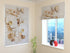Roman Blind Elegant Seashells and White Orchids