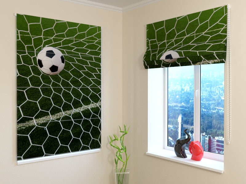 Roman Blind Football ball in Goal