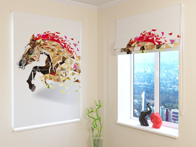 Roman Blind Horse Art