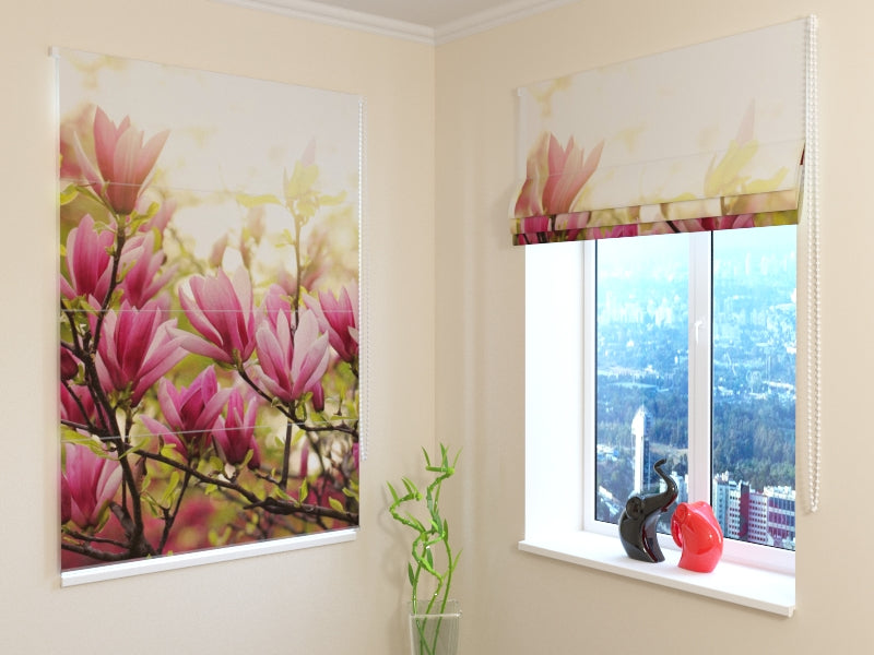 Magnolia aveugle romain aux rayons du soleil